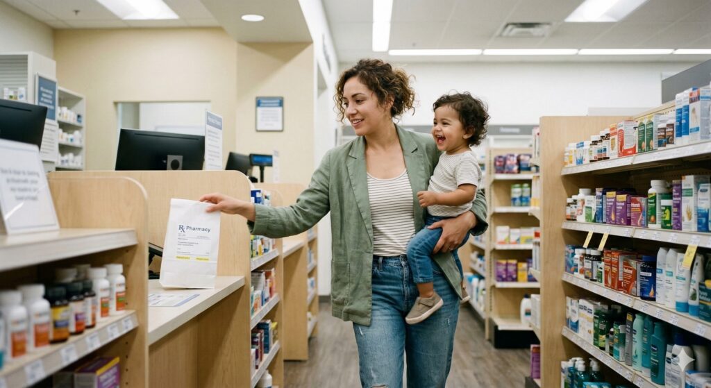 Healthcare professional reviewing prescription benefits